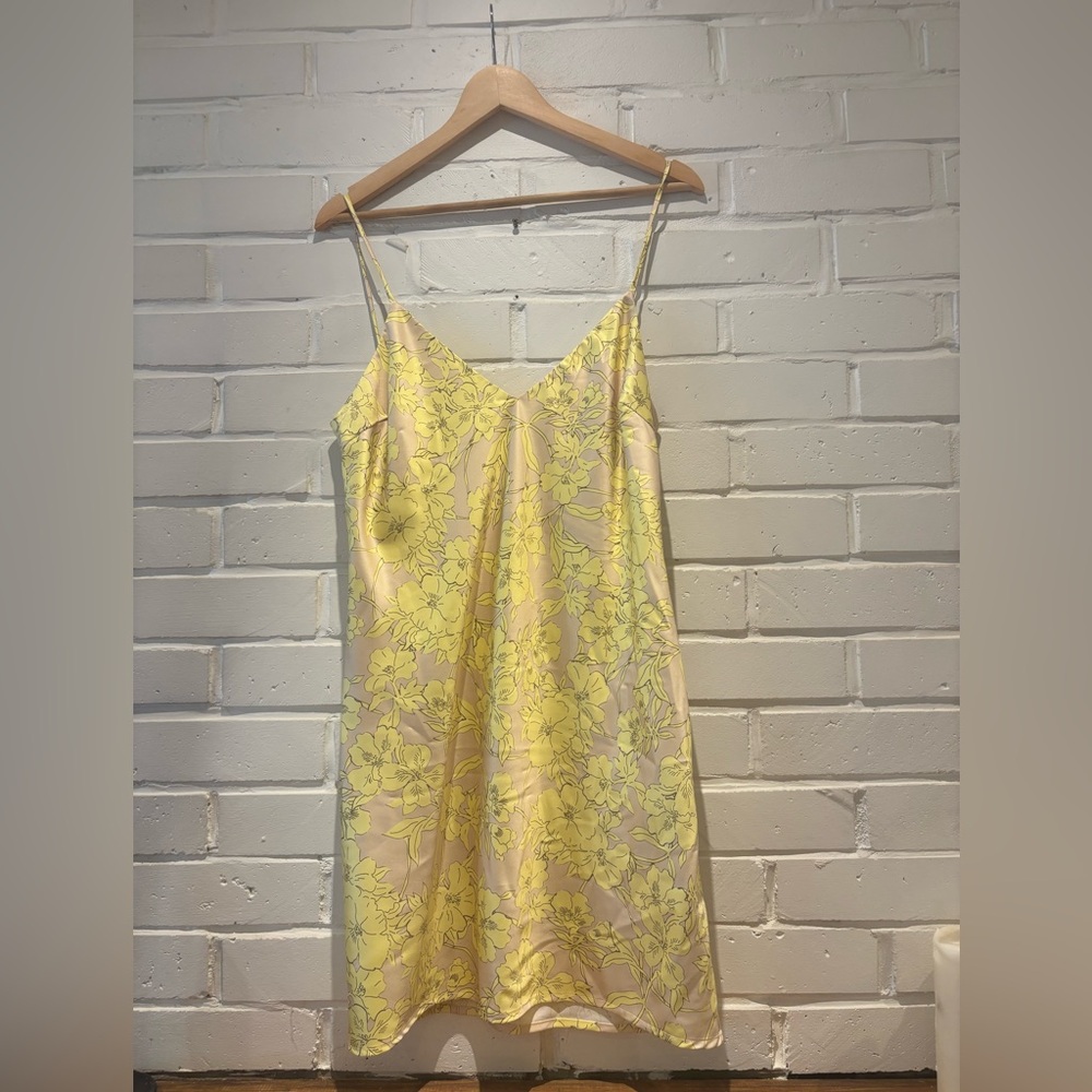 Park & Fifth Yellow Floral Slip Dress